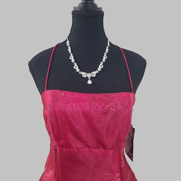 NEW 5 Piece Jewellery & Vintage Pink Sparkle BARBIE Princess Prom Dress Costume - Picture 6 of 16